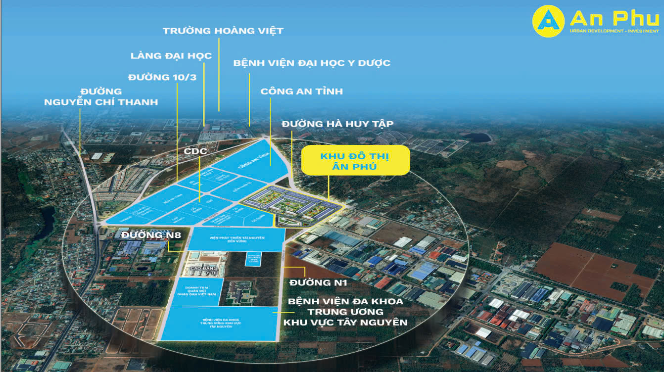 VỊ TRÍ KHU ĐÔ THỊ ÂN PHÚ